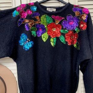 80’s De Rotchild Sequin Sweater